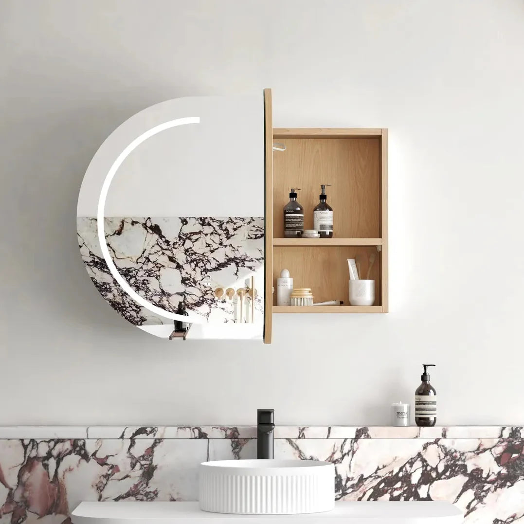 Otti LED-BOSV9060N LED Bondi 900x600mm Natural Oak Shaving Cabinet