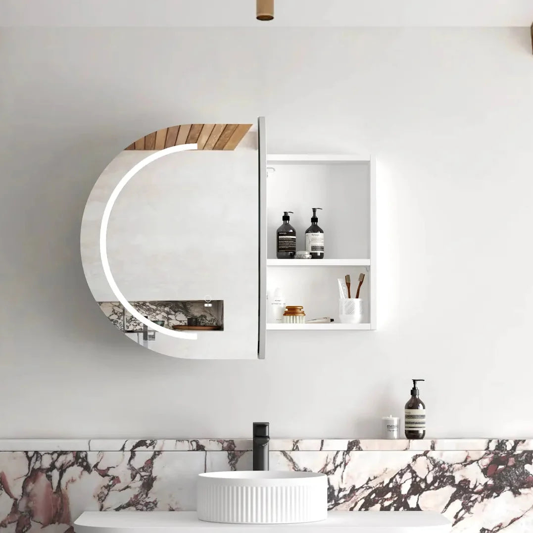 Otti LED-BOSV9060W LED Bondi 900x600mm White Shaving Cabinet