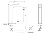 Greens Astro Ii Tower Basin Mixer, Chrome, LF251385CP