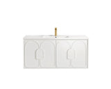 Otti Laguna Wall Hung Vanity, Satin White
