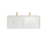 Otti Laguna Wall Hung Vanity, Satin White