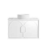 Otti Laguna Wall Hung Vanity, Satin White