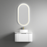Aulic Beau Monde Oblong Pill LED Mirror Brushed Gold 450 x 900mm LMBM-450-BG Brushed Gold Mirrors