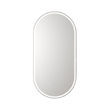 Aulic Beau Monde Oblong Pill LED Mirror Brushed Nickel 450 x 900mm LMBM-450-BN Brushed Nickel Mirrors