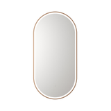 Aulic Beau Monde Oblong Pill LED Mirror Brushed Bronze 450 x 900mm LMBM-450-BZ Brushed Bronze Mirrors