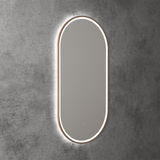 Aulic Beau Monde Oblong Pill LED Mirror Brushed Bronze 450 x 900mm LMBM-450-BZ Brushed Bronze Mirrors