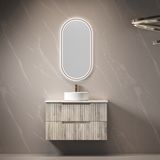 Aulic Beau Monde Oblong Pill LED Mirror Brushed Bronze 450 x 900mm LMBM-450-BZ Brushed Bronze Mirrors