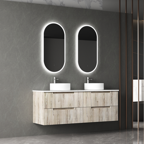 Aulic Beau Monde Oblong Pill LED Mirror Frameless 450 x 900mm LMBM-450 Frameless Mirrors