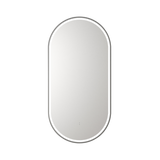 Aulic Beau Monde Oblong Pill LED Mirror Gunmetal 450 x 900mm LMBM-450-GM Gunmetal Mirrors