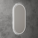 Aulic Beau Monde Oblong Pill LED Mirror Gunmetal 450 x 900mm LMBM-450-GM Gunmetal Mirrors