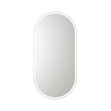 Aulic Beau Monde Oblong Pill LED Mirror Matte White 450 x 900mm LMBM-450-MW Matte White Mirrors