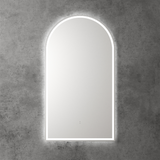 Aulic Canterbury Arch LED Mirror Brushed Nickel 500 x 900mm LMCAN-500-BN Brushed Nickel Mirrors