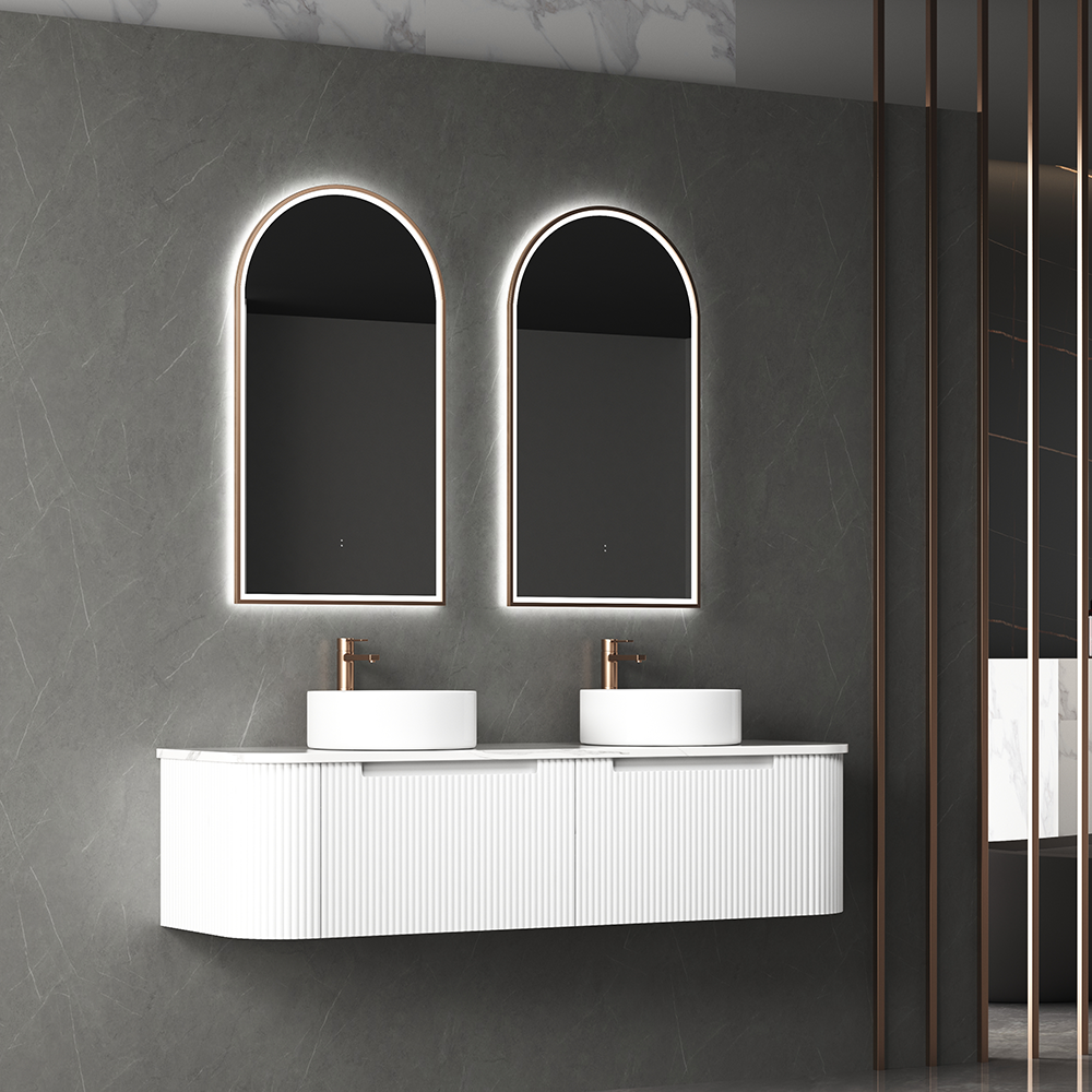 Aulic Canterbury Arch LED Mirror Brushed Bronze 500 x 900mm LMCAN-500-BZ Brushed Bronze Mirrors