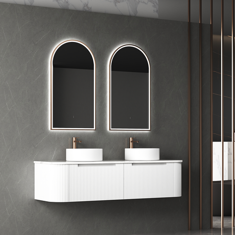 Aulic Canterbury Arch LED Mirror Brushed Bronze 500 x 900mm LMCAN-500-BZ Brushed Bronze Mirrors