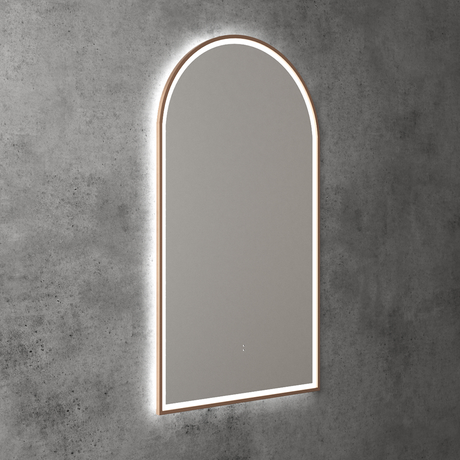 Aulic Canterbury Arch LED Mirror Brushed Bronze 500 x 900mm LMCAN-500-BZ Brushed Bronze Mirrors