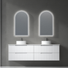 Aulic Canterbury Arch LED Mirror Gunmetal 500 x 900mm LMCAN-500-GM Gunmetal Mirrors