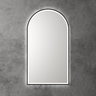 Aulic Canterbury Arch LED Mirror Matte Black 500 x 900mm LMCAN-500-MB Matte Black Mirrors