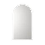 Aulic Canterbury Arch LED Mirror Matte White 500 x 900mm LMCAN-500-MW Matte White Mirrors