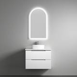 Aulic Canterbury Arch LED Mirror Matte White 500 x 900mm LMCAN-500-MW Matte White Mirrors