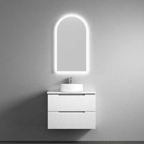 Aulic Canterbury Arch LED Mirror Matte White 500 x 900mm LMCAN-500-MW Matte White Mirrors