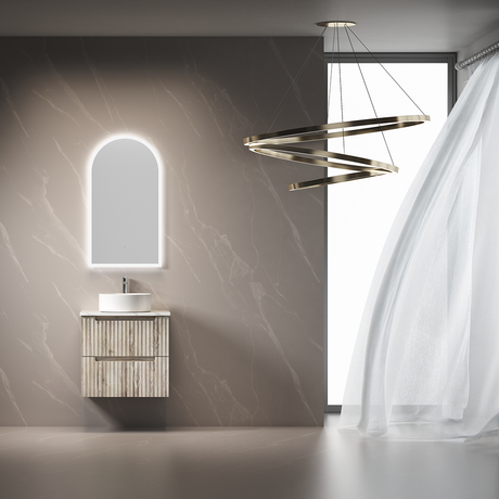 Aulic Canterbury Arch LED Mirror Matte White 500 x 900mm LMCAN-500-MW Matte White Mirrors
