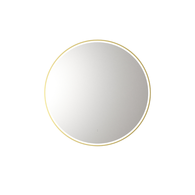 Aulic Windsor Round LED Mirror 700mm Brushed Gold LMWIN-700-BG Brushed Gold Mirrors