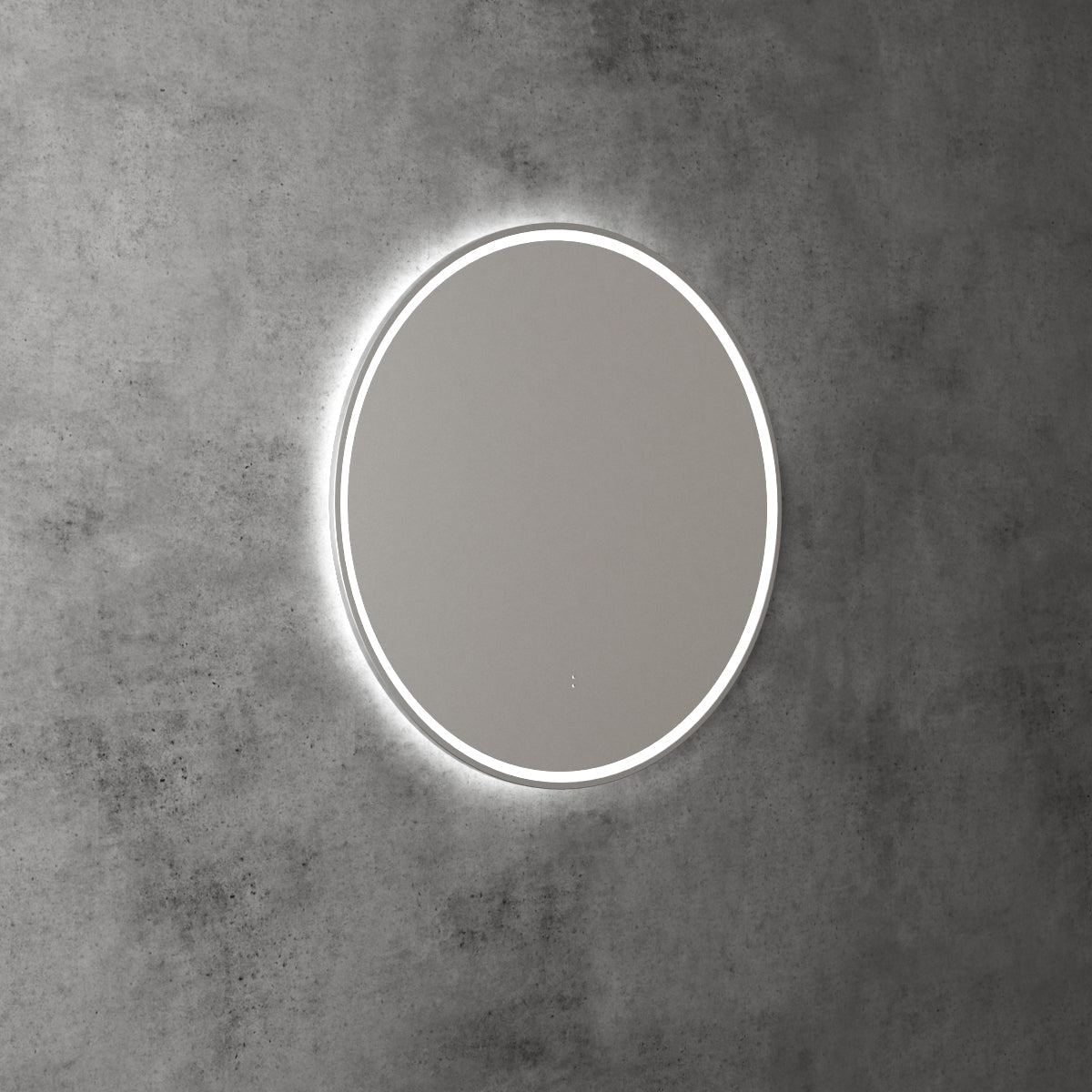 Aulic Windsor Round LED Mirror 700mm Brushed Nickel LMWIN-700-BN Mirrors