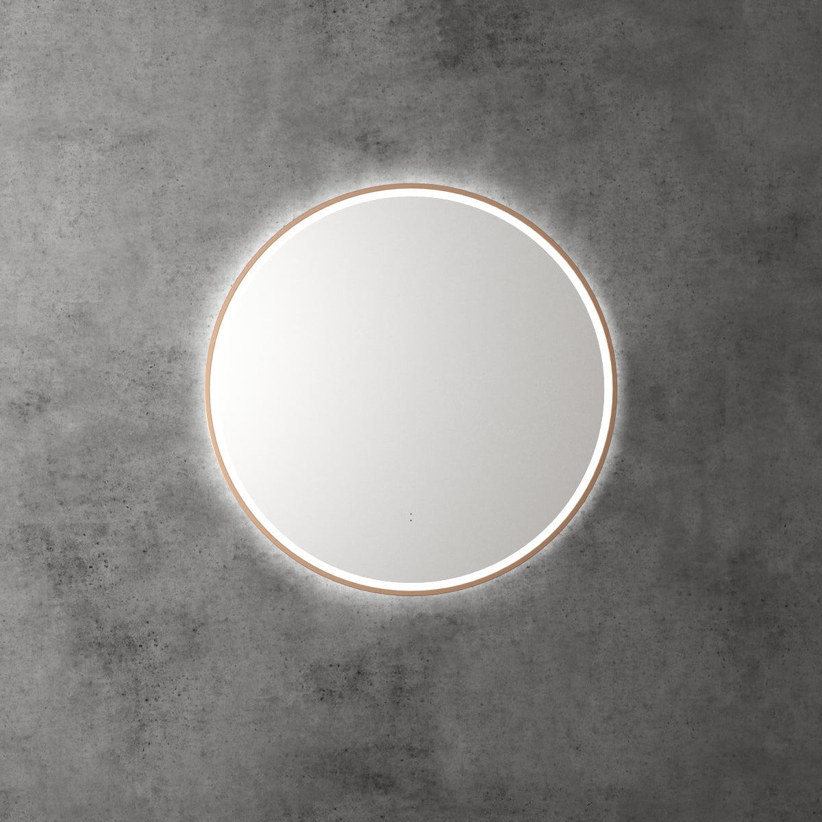 Aulic Windsor Round LED Mirror 700mm Brushed Bronze LMWIN-700-BZ Brushed Bronze Mirrors