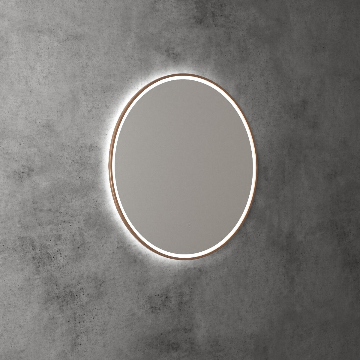 Aulic Windsor Round LED Mirror 700mm Brushed Bronze LMWIN-700-BZ Brushed Bronze Mirrors