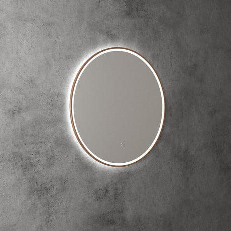 Aulic Windsor Round LED Mirror 700mm Brushed Bronze LMWIN-700-BZ Brushed Bronze Mirrors