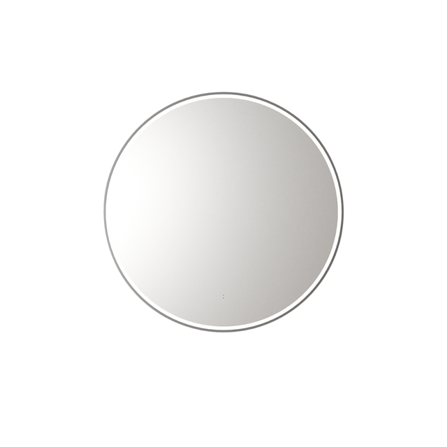 Aulic Windsor Round LED Mirror 700mm Gunmetal LMWIN-700-GM Gunmetal Mirrors