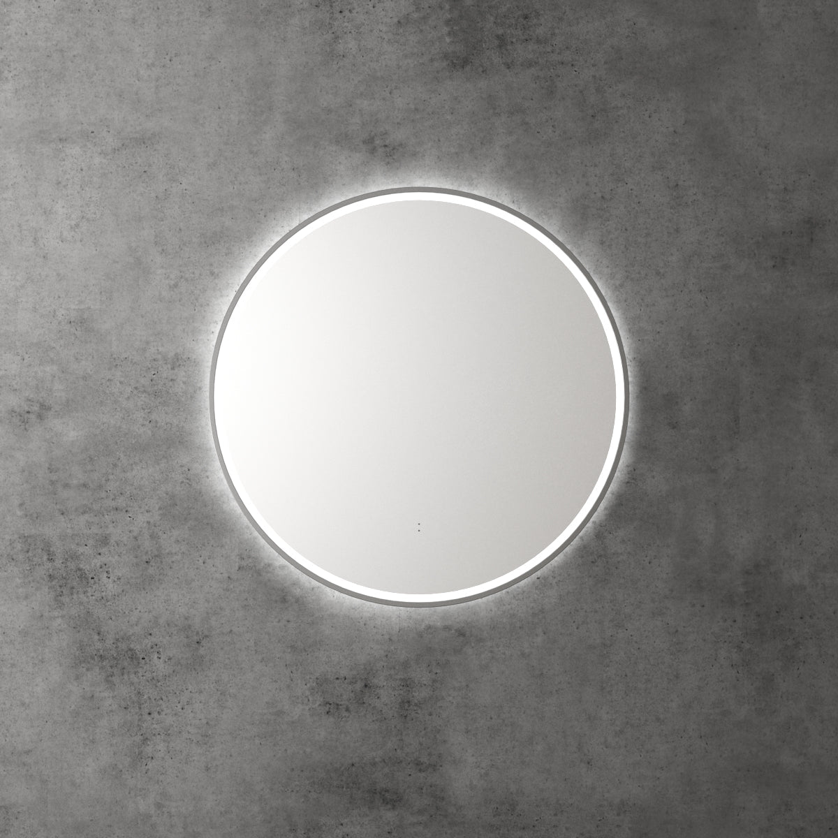 Aulic Windsor Round LED Mirror 700mm Gunmetal LMWIN-700-GM Gunmetal Mirrors