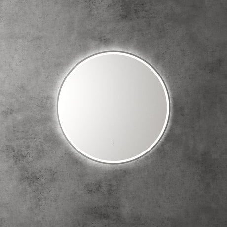 Aulic Windsor Round LED Mirror 700mm Gunmetal LMWIN-700-GM Gunmetal Mirrors