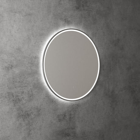 Aulic Windsor Round LED Mirror 700mm Gunmetal LMWIN-700-GM Gunmetal Mirrors