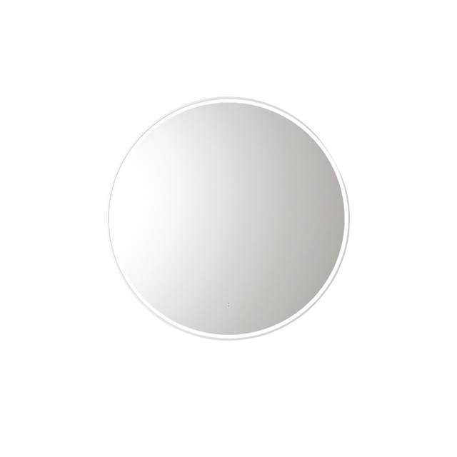 Aulic Windsor Round LED Mirror 700mm Matte White LMWIN-700-MW Matte White Mirrors