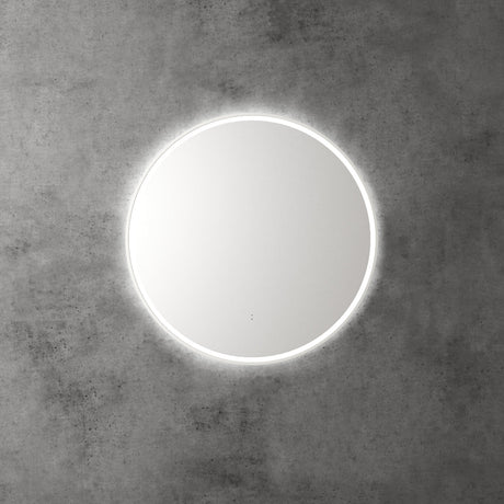 Aulic Windsor Round LED Mirror 700mm Matte White LMWIN-700-MW Matte White Mirrors