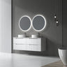 Aulic Windsor Round LED Mirror 700mm Matte White LMWIN-700-MW Matte White Mirrors