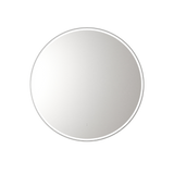 Aulic Windsor Round LED Mirror 900mm Brushed Nickel LMWIN-900-BN Brushed Nickel Mirrors