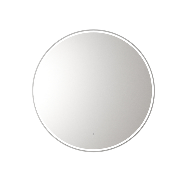 Aulic Windsor Round LED Mirror 900mm Brushed Nickel LMWIN-900-BN Brushed Nickel Mirrors