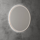 Aulic Windsor Round LED Mirror 900mm Brushed Bronze LMWIN-900-BZ Brushed Bronze Mirrors