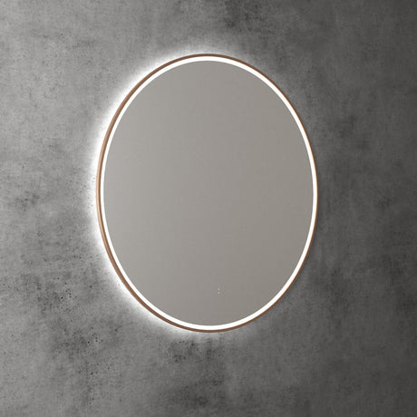Aulic Windsor Round LED Mirror 900mm Brushed Bronze LMWIN-900-BZ Brushed Bronze Mirrors