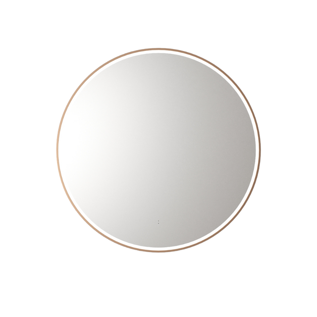 Aulic Windsor Round LED Mirror 900mm Brushed Bronze LMWIN-900-BZ Brushed Bronze Mirrors