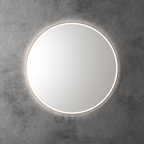 Aulic Windsor Round LED Mirror 900mm Brushed Bronze LMWIN-900-BZ Brushed Bronze Mirrors