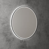 Aulic Windsor Round LED Mirror 900mm Matte Black LMWIN-900-MB Matte Black Mirrors