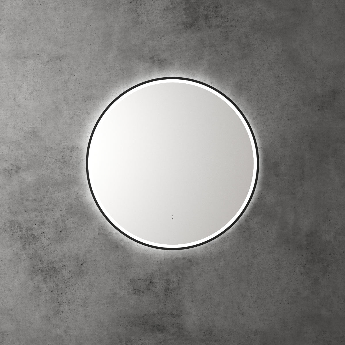 Aulic Windsor Round LED Mirror 700mm Matte Black LMWIN-700-MB Matte Black Mirrors