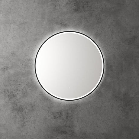 Aulic Windsor Round LED Mirror 700mm Matte Black LMWIN-700-MB Matte Black Mirrors