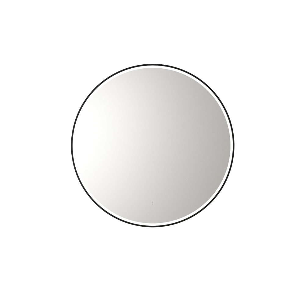 Aulic Windsor Round LED Mirror 700mm Matte Black LMWIN-700-MB Matte Black Mirrors