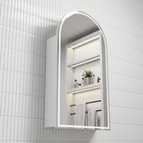 Aulic Canterbury Arch LED Matte White Shaving Cabinet,500 x 900mm LSCCAN-500-MW Frameless Mirrors & Cabinets