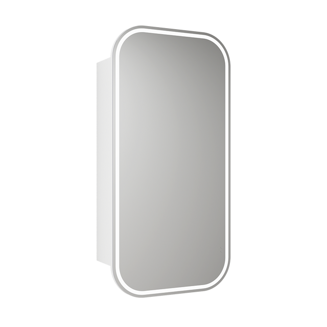 Aulic Vienna LED Matte White Shaving Cabinet 450 x 900mm LSCVIE-450-MW Frameless Mirrors & Cabinets