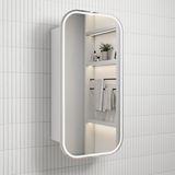 Aulic Vienna LED Matte White Shaving Cabinet 450 x 900mm LSCVIE-450-MW Frameless Mirrors & Cabinets